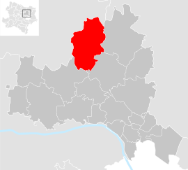 Poloha obce Großmugl v okrese Korneuburg (klikacia mapa)