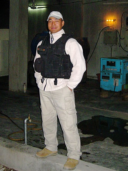 A Nepalese Gurkha bodyguard in Nangarhar