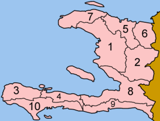 Les dêpartéments du Haiti