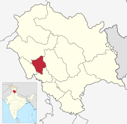 District de Hamirpur - Carte