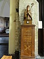 Haspres (Nord, Fr) eglise, buste Saint Achaire.JPG