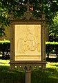 Kreuzwegstation an der Wallfahrtskirche Fährbrück in Hausen, Landkreis Würzburg, Bayern. Als Baudenkmal unter Aktennummer D-6-79-143-13 in der Bayerischen Denkmalliste aufgeführt.