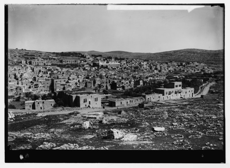 File:Hebron. (Showing the mosque over the Cave of Machpelah) LOC matpc.05912.tif