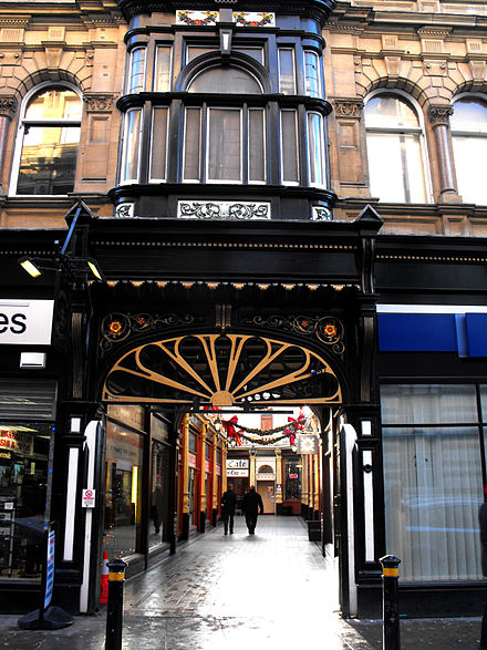 The Silver Street entrance to Hepworth's Arcade