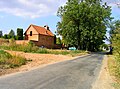 Čeština: Hřbitov na jihu Hradešína u silnice od Říčan English: Cemetery in Hradešín, Czech Republic