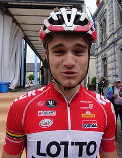 Tosh Van der Sande Belgian professional cyclist