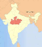 Location of Madhya Pradesh