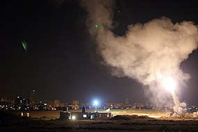 Železná kopule zneškodňuje palestinskou raketu, 8.7.2014