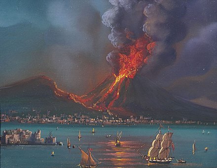 Извержение вулкана уничтожило город. Извержение вулкана Везувий. Картина извержение вулкана Везувий. Извержение Везувия 1944. Извержение вулкана Везувий 79.