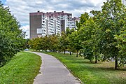 English: Ivana Šamiakina street. Minsk, Belarus Беларуская: Вуліца Івана Шамякіна. Мінск, Беларусь Русский: Улица Ивана Шамякина. Минск, Беларусь