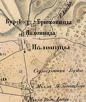 План деревни Яблоницы. 1863 г.