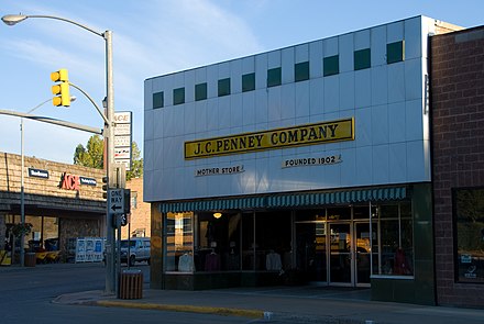 The JCPenney mother store, founded in 1902.