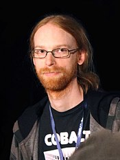 Minecraft lead designer and creative director Jens Jeb Bergensten in 2012.