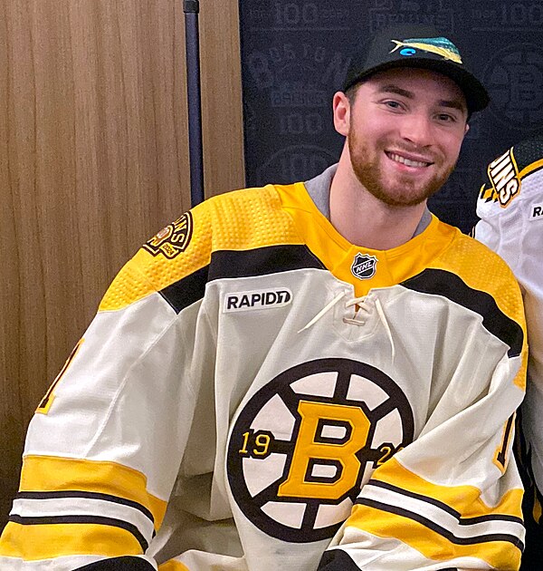 Swayman with the Boston Bruins in 2023