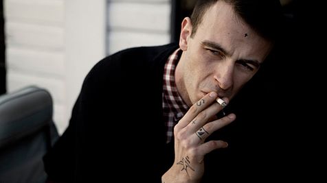 Joe Gilgun on the set of This Is England.