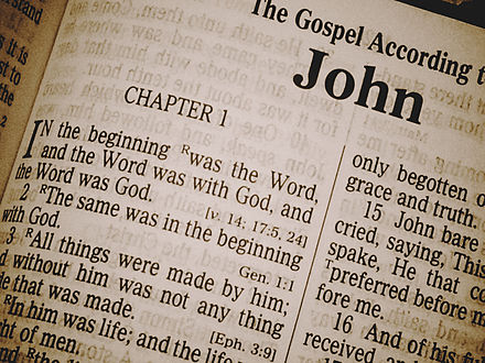 The Gospel according to John – a text showing chapter and verse divisions (King James Version)