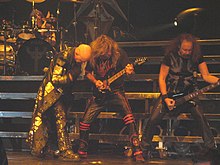 Judas Priest in typical heavy metal attire performing at the VH1 Rock Honors in Las Vegas on 25 May 2006. JudasPriest.jpg