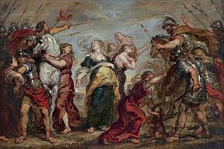 Rapprochement entre les Romains et les Sabins Justus van Egmont