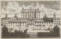 Hrad Kägleholm v roce 1694.