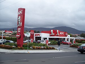 'n KFC-restaurant in Australië