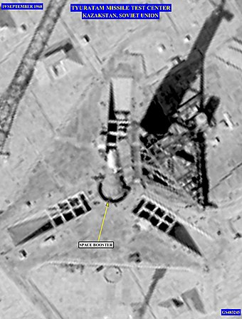 N1 imaged by US KH-8 Gambit reconnaissance satellite, 19 September 1968