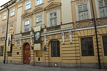 19 Kanonicza Street in Krakow, Poland where John Paul II lived as a priest and bishop (now an Archdiocese Museum). Kanonicza 19 - Krakow.jpg