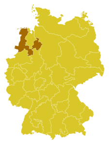 Diecéze osnabrückská Bistum Osnabrück (něm.) na mapě