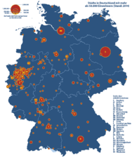 134: Groß- und Mittelstädte in Deutschland