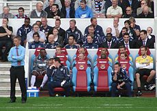 Keen as caretaker-manager of West Ham, May 2011 KevinKeenManager.jpg