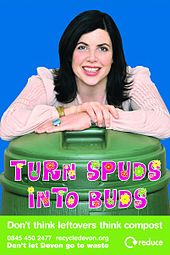 Kirstie Allsopp promoting composting, in 2009 Kirstie.jpg