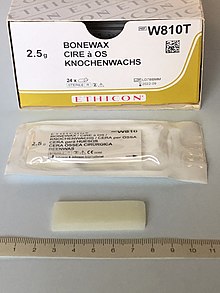 Bone wax as a sterile preparation for surgery Knochenwachs.jpg
