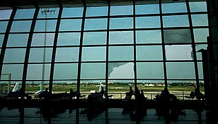 Interior of Kolkata Airport, 2014