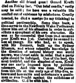 "The Lounger", in The (Melbourne) Herald, 21 February 1881.[193]