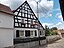 Half-timbered house in Lützkewitz (Profen, Elsteraue, district of Burgenlandkreis, Saxony-Anhalt)