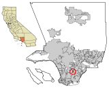 LA County Incorporated Areas East Compton highlighted.svg