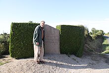 La Londe airfield memorial plaque in outside Ste.-Mere-Eglise