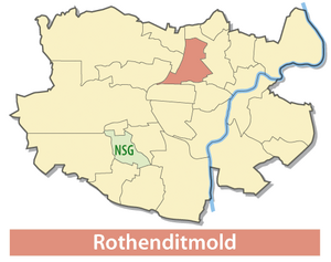 Location of Rothenditmold in Kassel