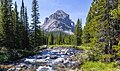 East aspect of Peak 10583 with Lake Fork (creek). Peak 10583 is the easternmost point of Thunder Mountain