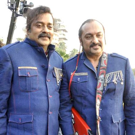 Hariharan (left) and Leslie Lewis at the launch of "Once More"