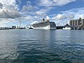 Le Costa Mediterranea à Port-Louis (Maurice).