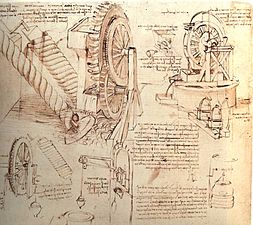 Leonardo da Vinci used sepia ink, from cuttlefish, for his writing and drawing.