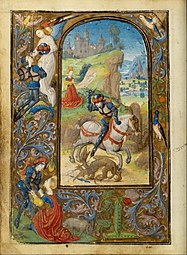 Lieven van Lathem, a page from Roman de Gillion de Trazegnies, 1471