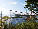 Lift Net (Bhesal Jal) in Bangladesh River or Canals