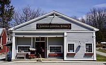 The Lincoln General Store in Lincoln Center, a main community hub. Lincoln General Store.jpg