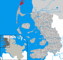 Liste auf Sylt - Carte