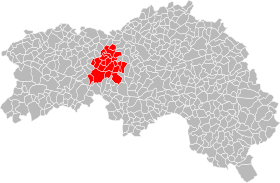 Standort der Gemeinde der Courbes de l'Orne