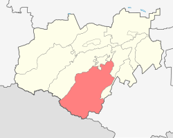 Location of Chereksky District in the Kabardino-Balkar Republic