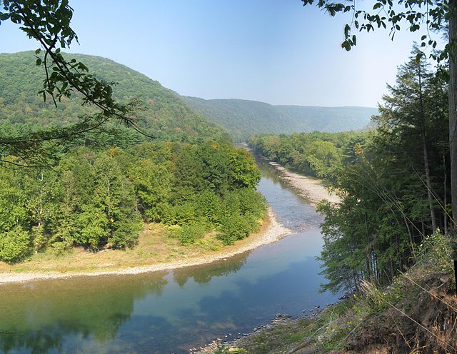 View of Loyalsock Creek in Plunketts Creek Township in Lycoming County