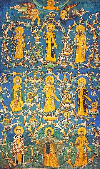 Nemanjić dynasty members, the most important dynasty of Serbia in the Middle Ages