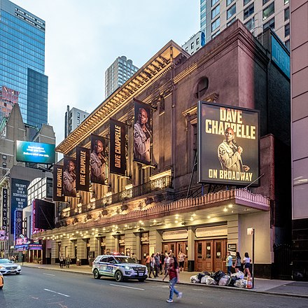 Chappelle stand-up on Broadway at the Lunt-Fontanne Theatre in 2019